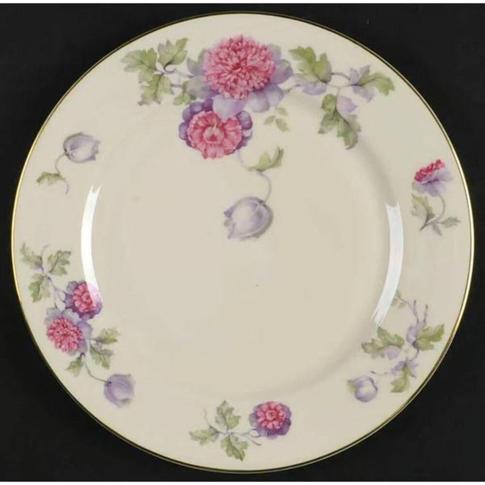 Heinrich H & Co Selb Bavaria - 10'' Dinner Plate Pink floral Border